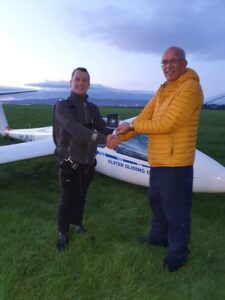 Niall Marshall solo gliding Ulster Gliding Centre